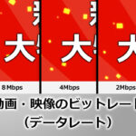 動画・映像のビットレート（データレート）