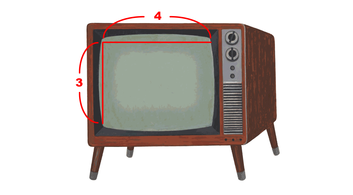 昔のテレビ