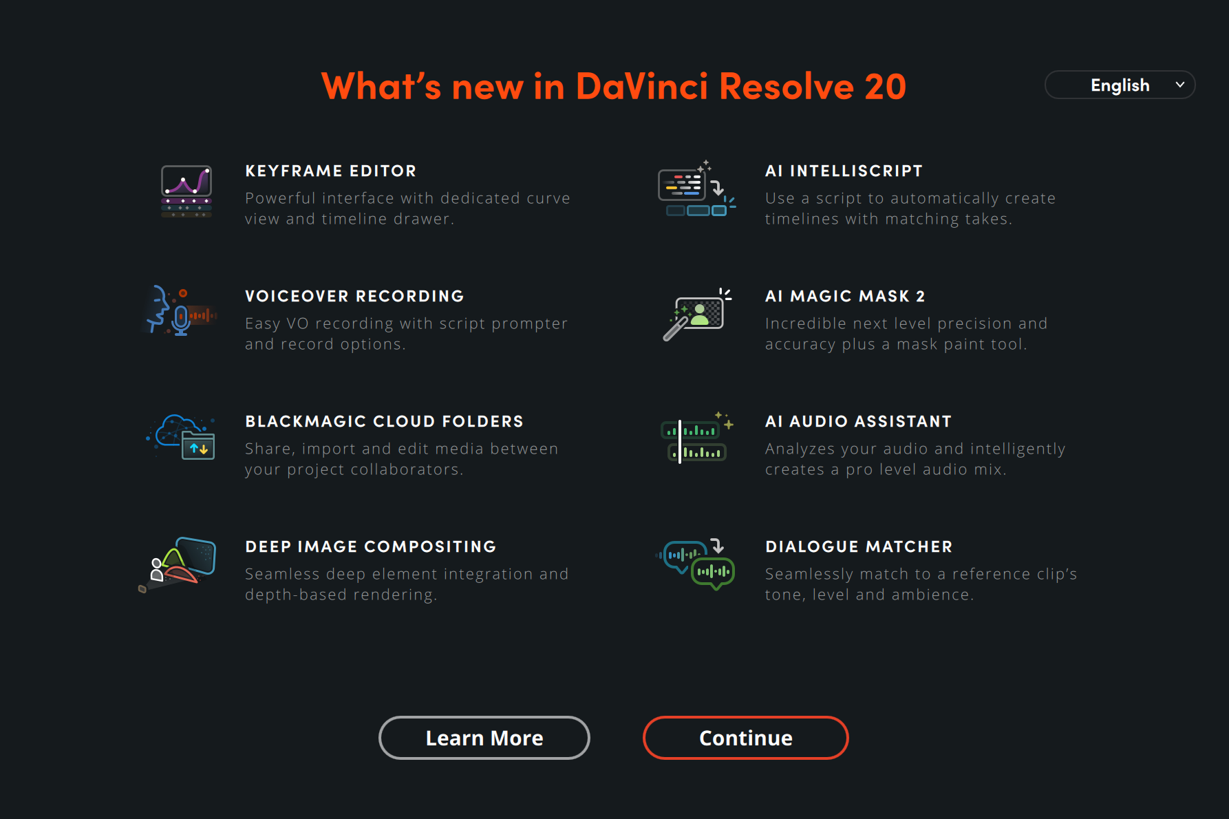 DaVinci Resolveを開く