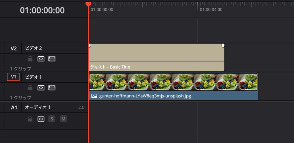 テキストを配置