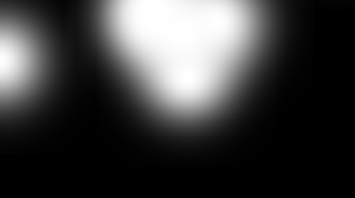 ぼんやりとした白丸