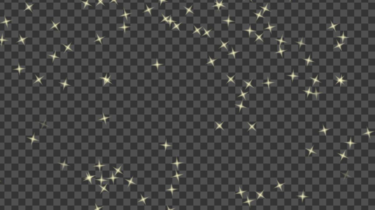 黄色い星が上昇していく