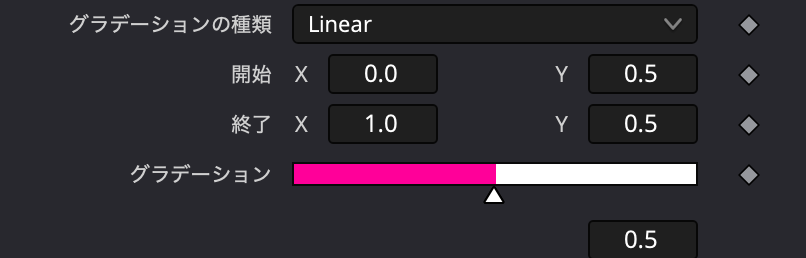 ピンクと白で別れた