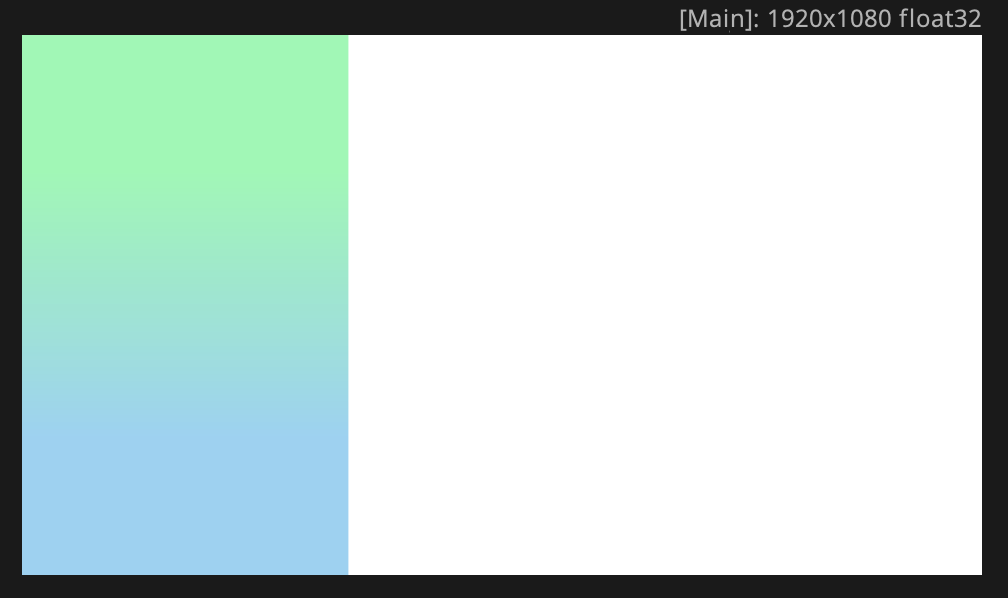 グラデーションと白が合成された