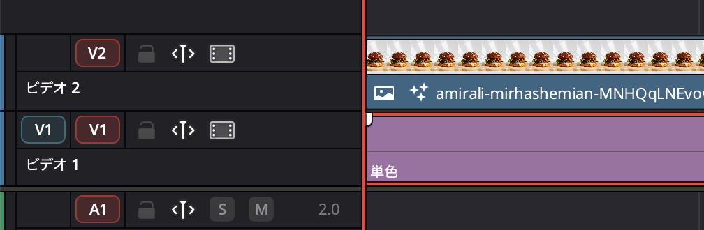 単色をドラッグ