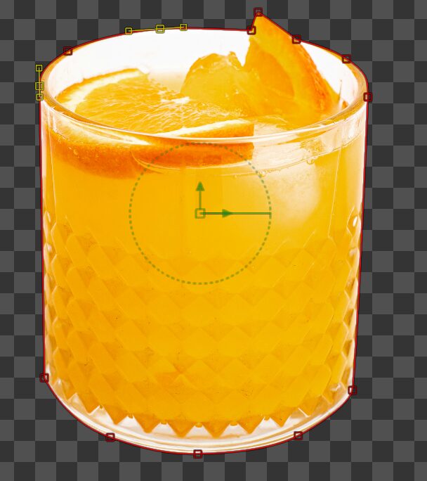 オレンジジュースのマスク