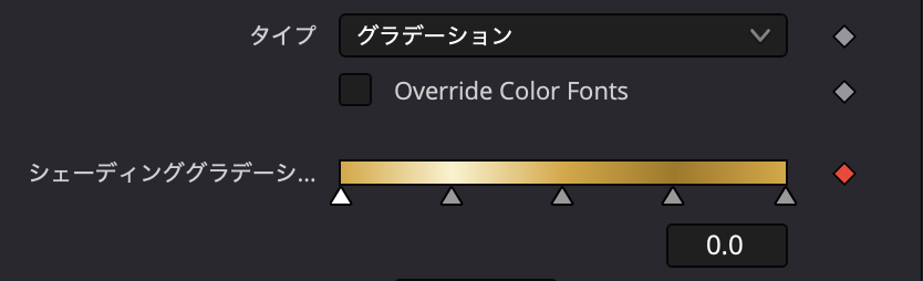 グラデーションが適用された