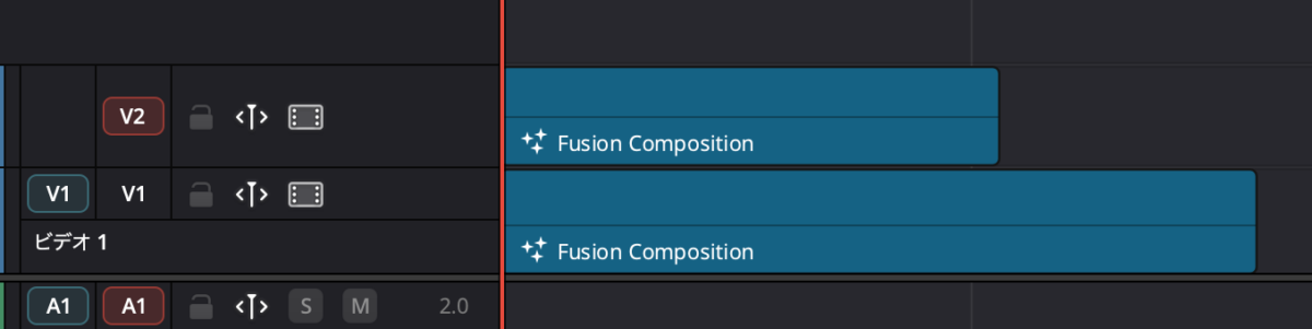 テロップ用のFusionコンポジション
